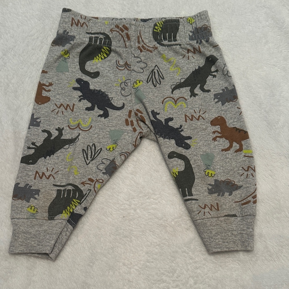 Carter's Gray Dinosaur Print Joggers